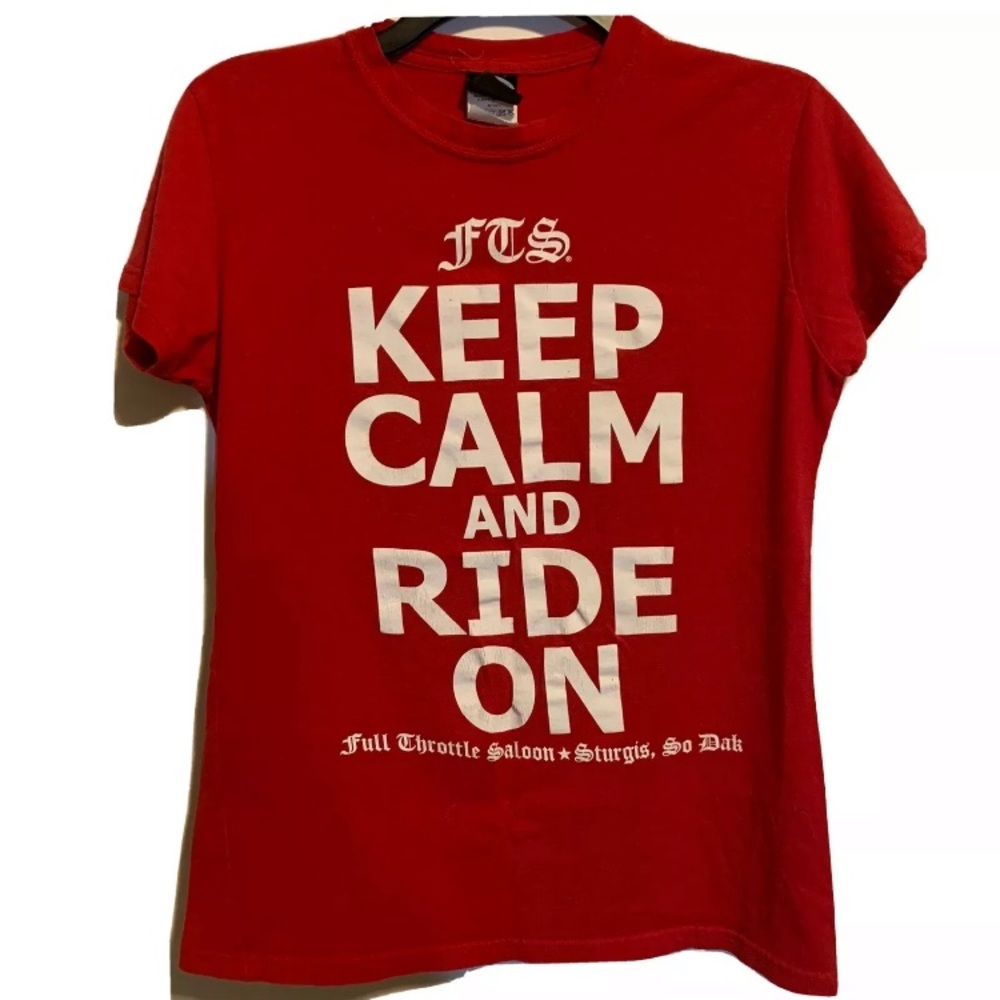 👒WOMAN FULL THROTTLE SALOON STURGIS TSHIRT Harley
